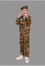 Карнавальный камуфляжный костюм "Десантник" детский
